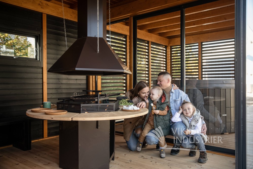 GARDEN CUBE 3 X 8 M WITH SAUNA, GRILLING AND LOUNGE AREA | VIKING